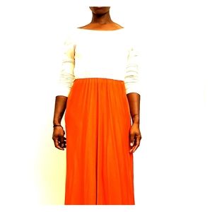 Backless swoop dress